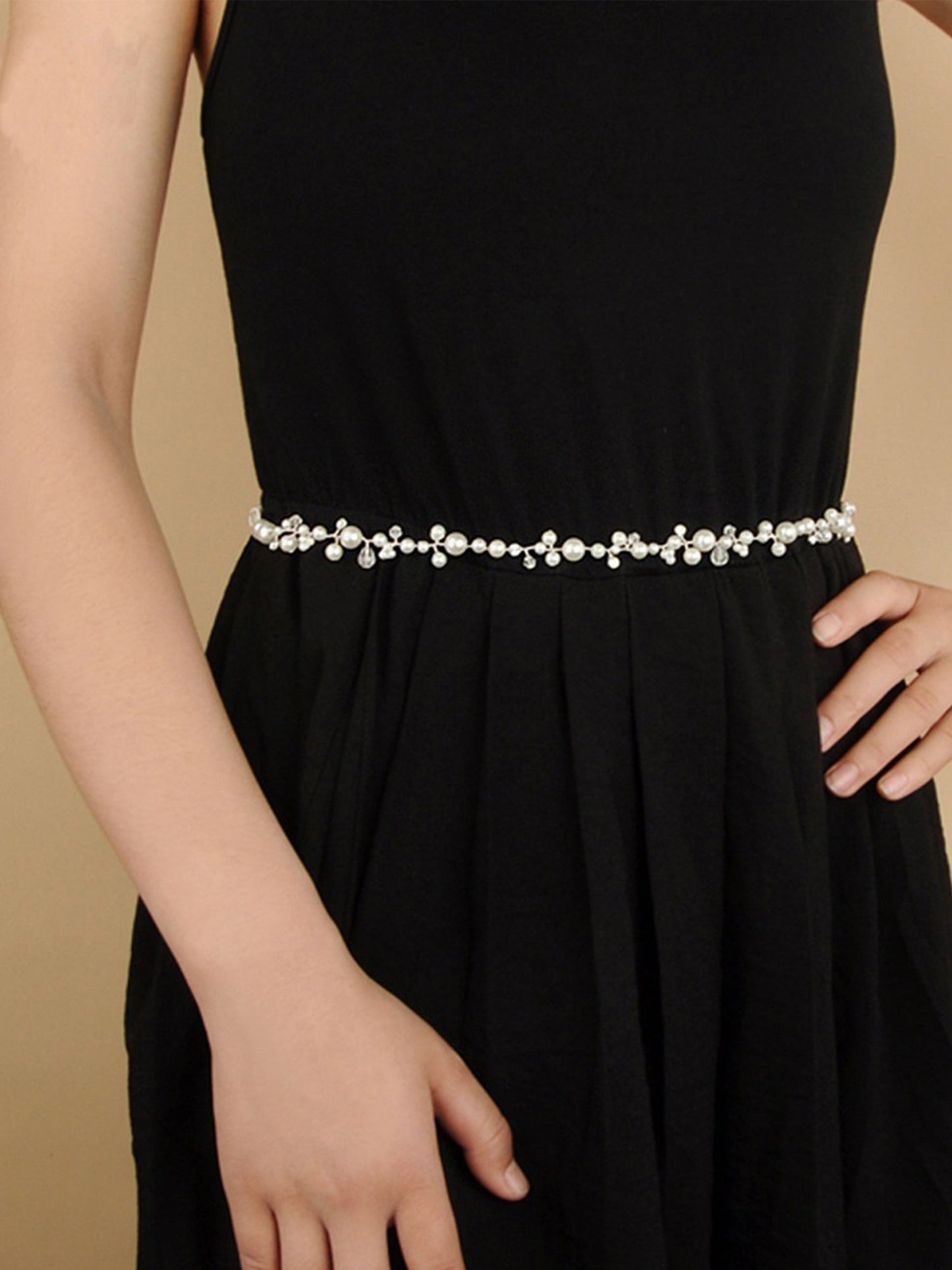 Simple Beaded Thin Brides Sash For Wedding,Party Prom