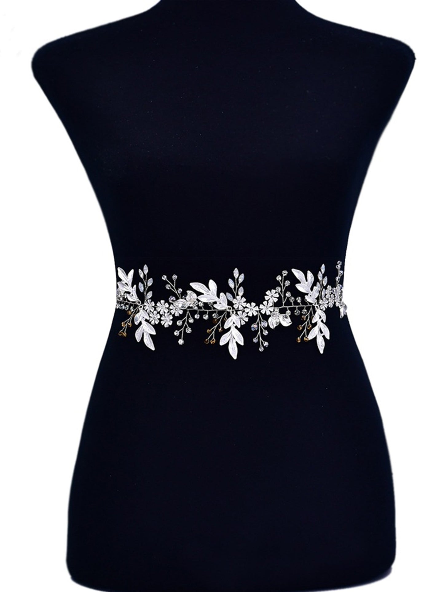 Sparkly Luxury Beaded Brides Sash For Wedding,Party Prom