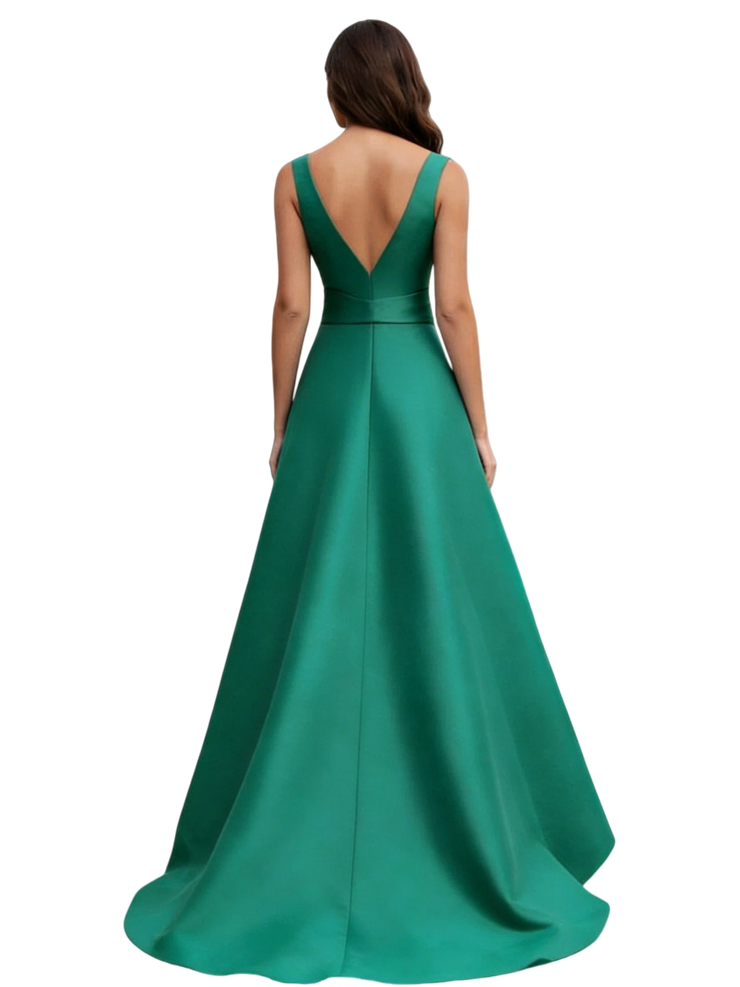 Formal Gowns V-neck Mother of the Brides Dresses Floor Length A-line