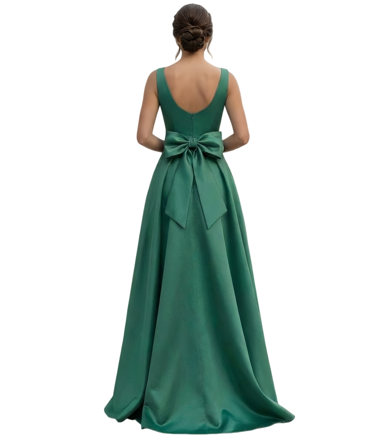 Sleeveless V-neck Mother of the Brides Dresses Floor Length A-line Slit