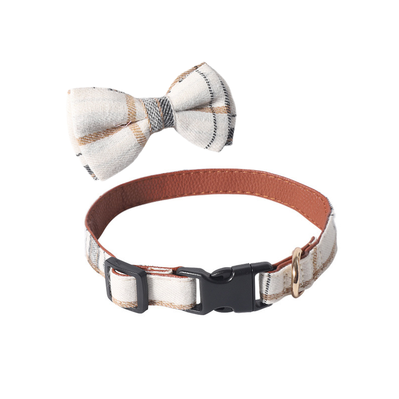 Pets Collar with Bowtie, Durable Adjustable and Comfortable Collar