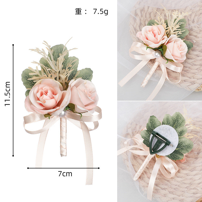 New Style Wedding Boutonniere Groomsmen Brooch