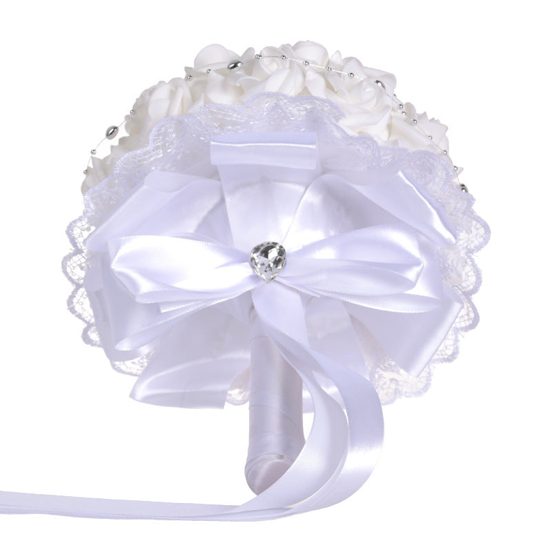 Wedding Flower For The Groom And Bride, Simulated Rose Wedding Bouquet