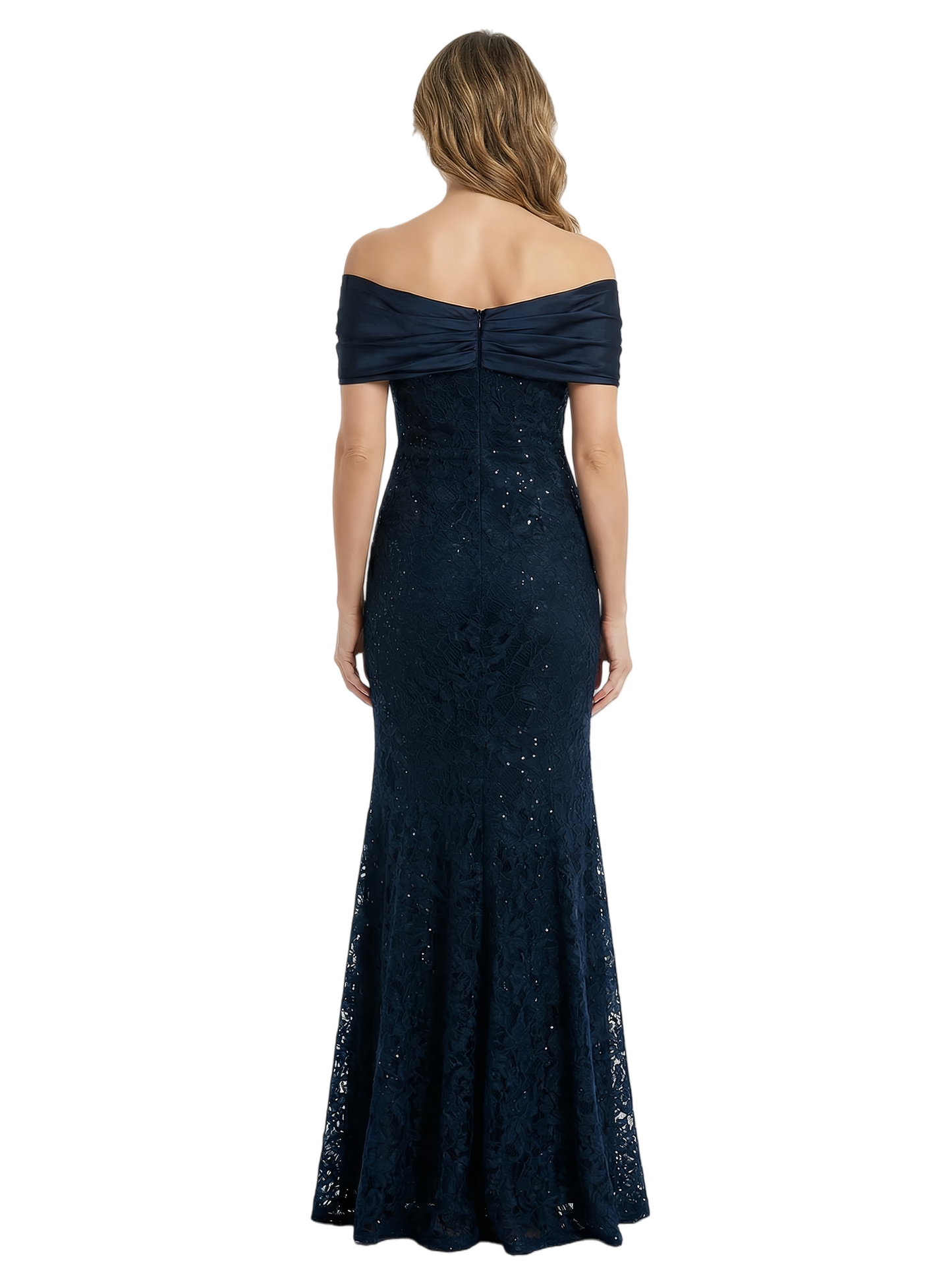 Mermaid Lace Formal Gowns Mother of the Brides Dresses Floor Length Off Shoulder