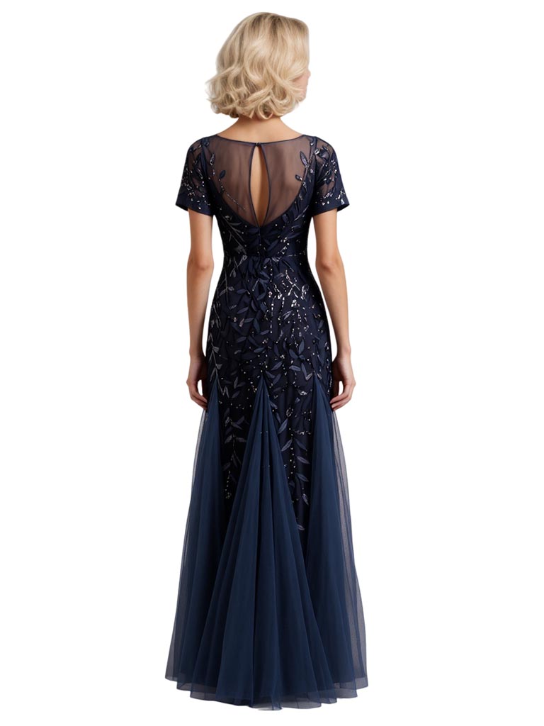Mermaid Elegant Sequin Mother of the Brides Dresses Floor length