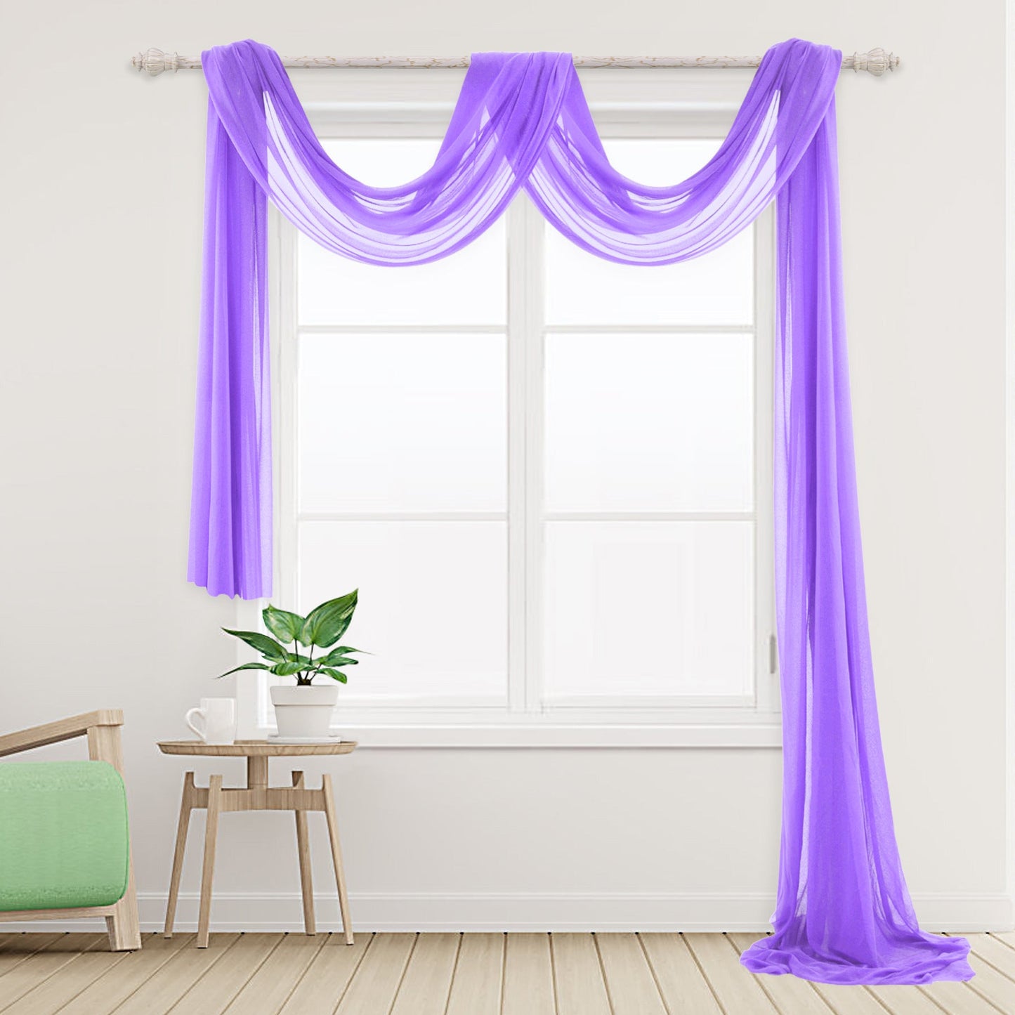 Simple Long Home Curtain Wedding Decoration Table Surround Bedroom Mesh Curtain