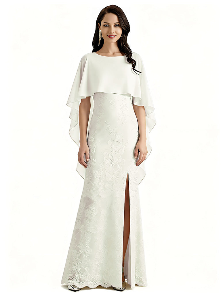 Chiffon Custom Mother of The Groom Dresses Wedding Evening Mother Outfits Slit Sexy