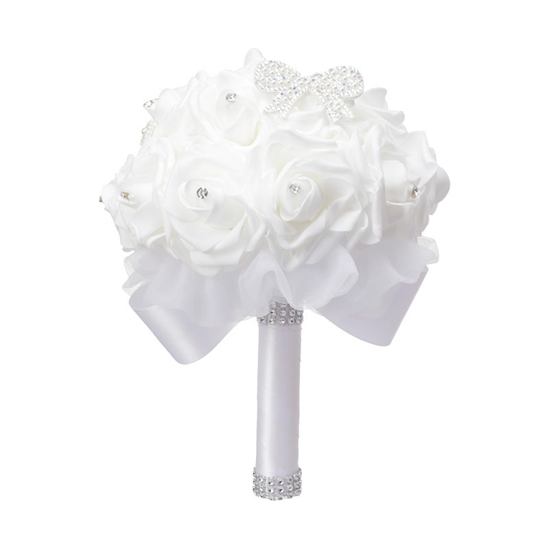 Wedding Flower For The Groom And Bride, Simulated Rose Wedding Bouquet