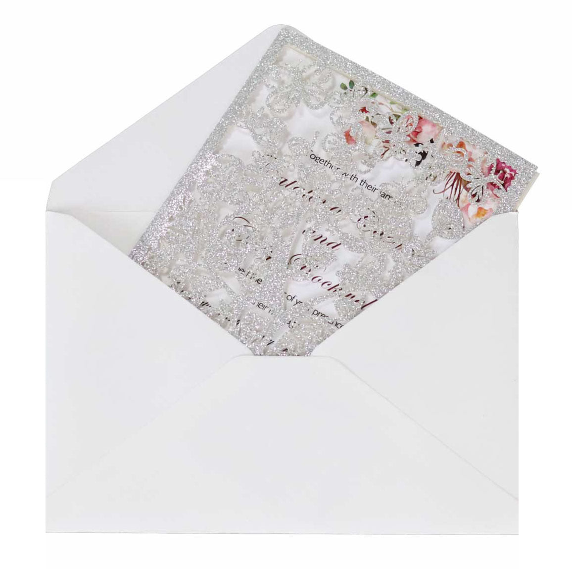 Creative Greeting Card Wedding Invitation Letter,Holiday Hollow Out Invitation, HK-390
