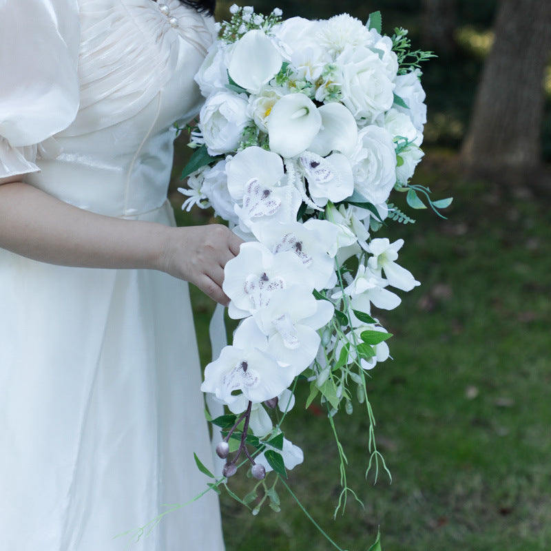 Wedding Flower For The Groom And Bride, Simulated Rose Wedding Bouquet