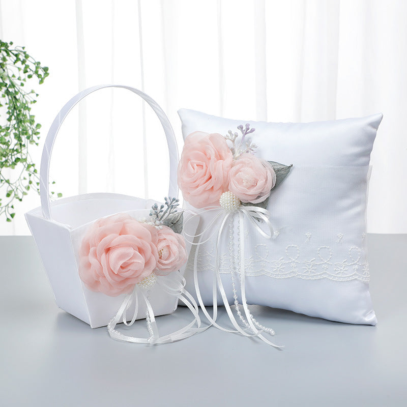 Artificial Flower Decoration Small Flower Basket, LH-5740