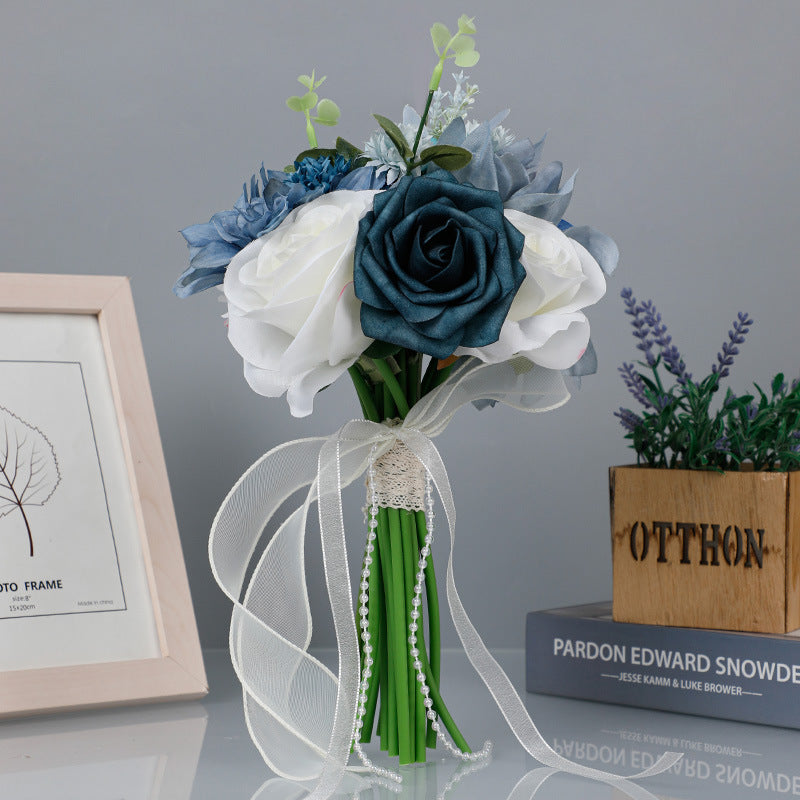 Wedding Flower For The Groom And Bride, Simulated Rose Wedding Bouquet