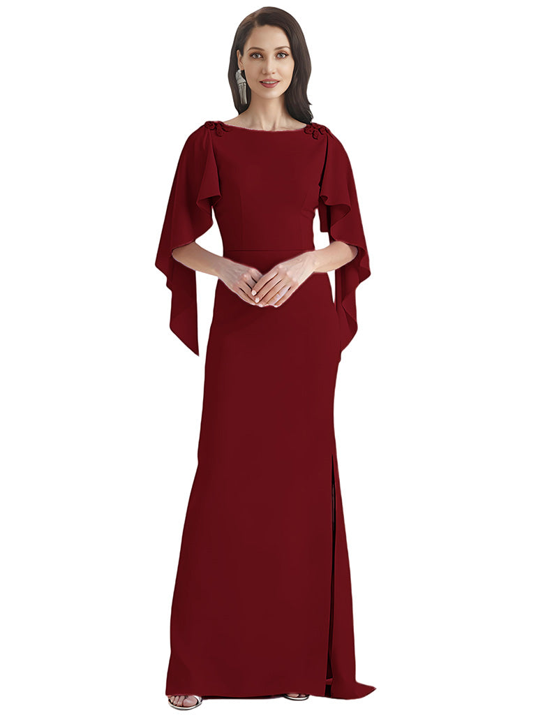 Chiffon Plus Size Dresses Mother of The Bride Dresses Formal 3/4 Sleeve Wedding Gowns