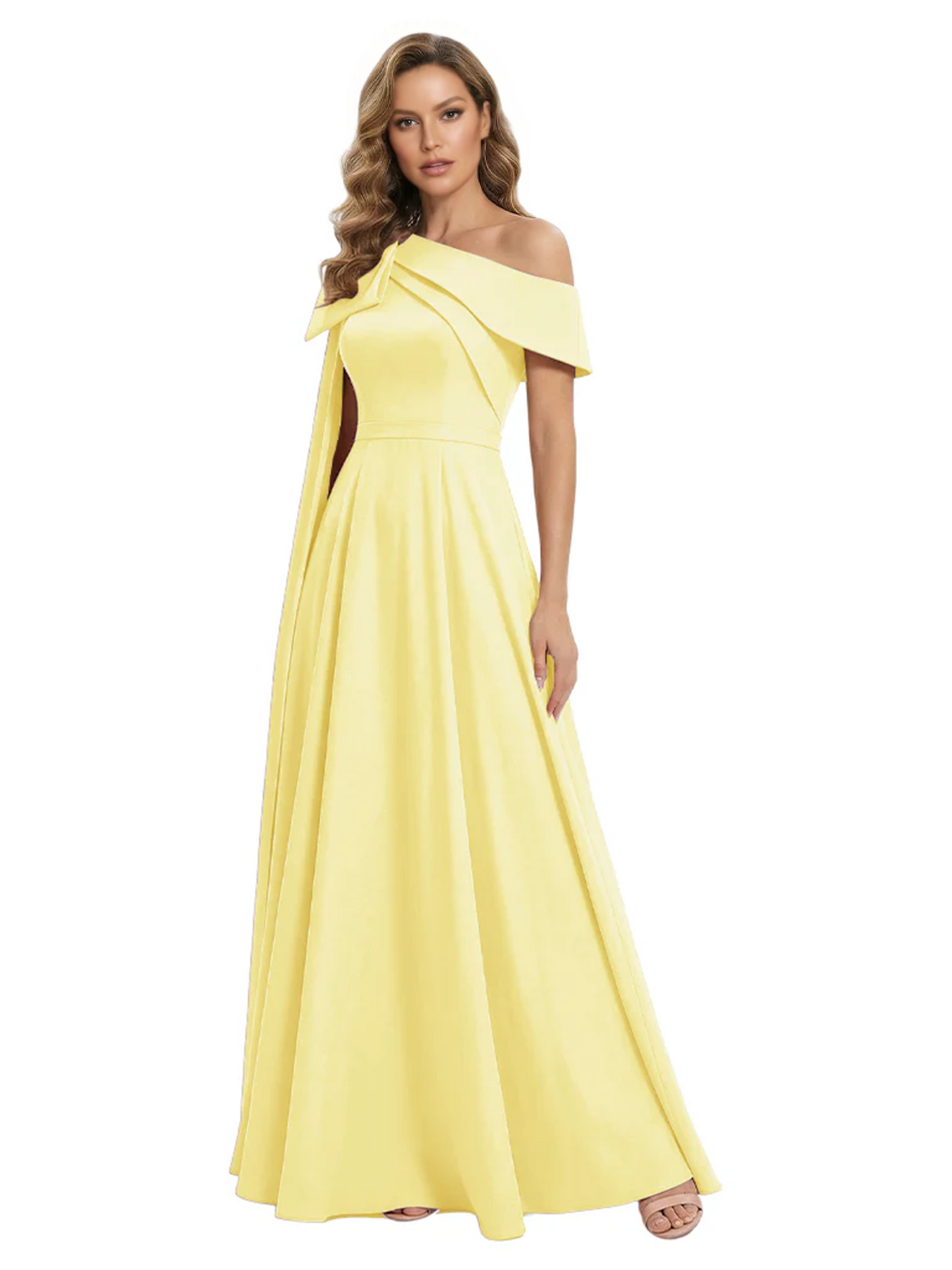 One Shoulder Elegant Mother of the Brides Dresses Mom Outfits Wedding Party