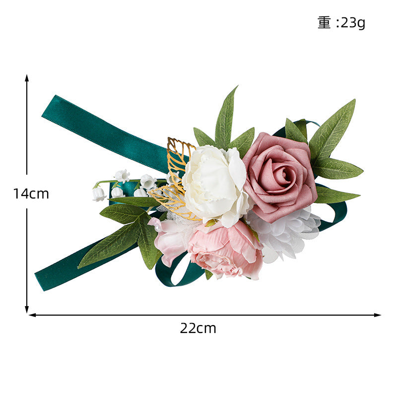Simulation Cake Decoration Flower Champagne Rose Creative Artificial Cake Flower