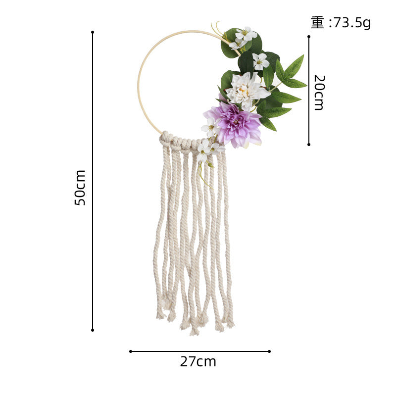 New Sunflower Home Decoration Wreath Wall Hanging Door Decoration Festive Decoration Tassel Wreath