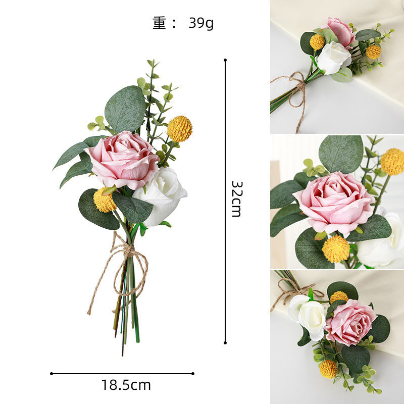 New Multi-functional Creative Simulation Flower Home Decoration Curtain Strap Flower Chair Back Flower