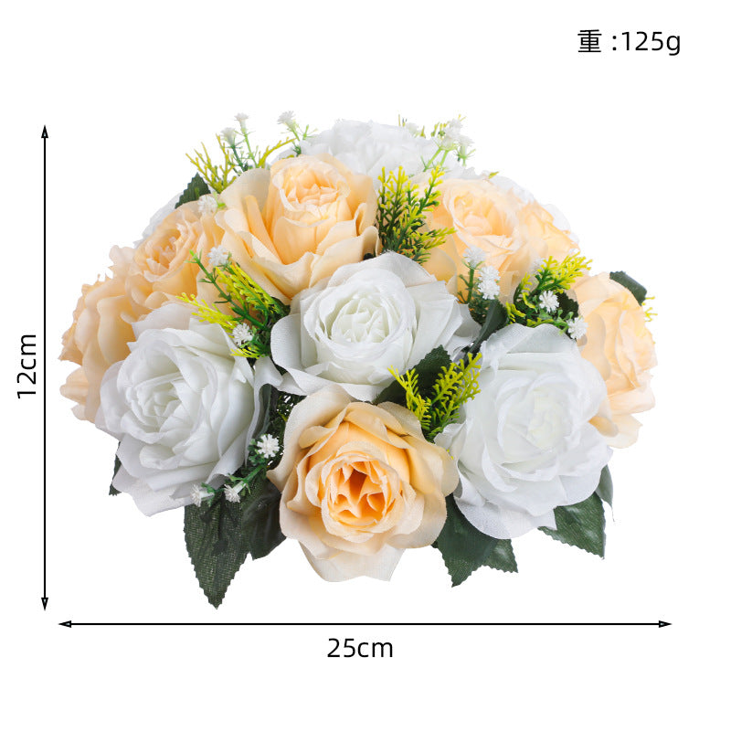 Simulation Flower Wedding Decoration Silk Flower Home Decoration Fake Flower Rose Festival Window Flower