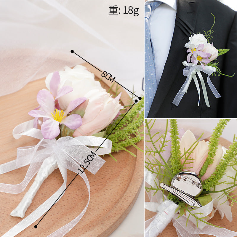 New Style Wedding Bridesmaids Wrist Flowers Girls Decorative Wrist Flowers