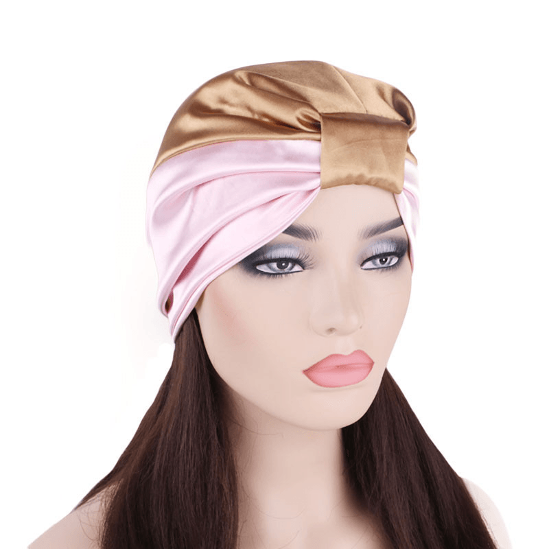 Double Stretch Satin Bandana Hat, Bridal Shower Cap