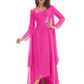 Elegant Asymmetric Neck Long A-Line Chiffon Mother of the Brides Dresses Mom Outfit