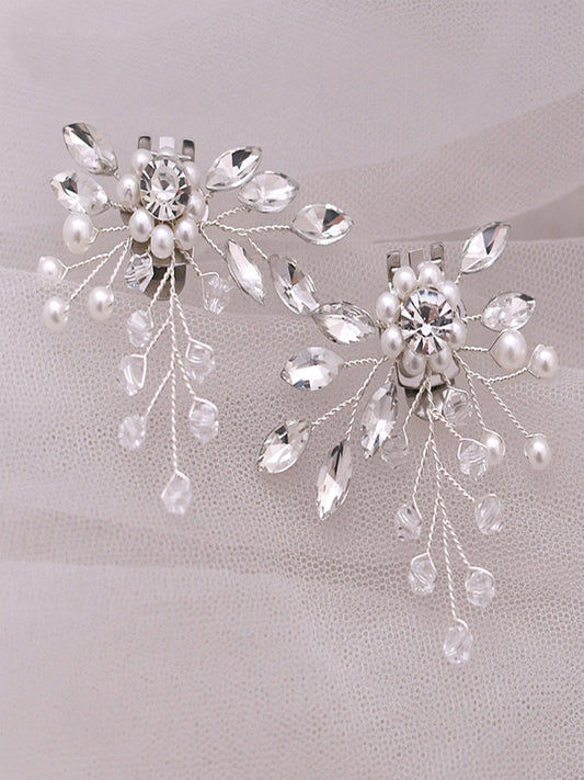 Gorgeous Beaded Luxury Rhinestone Shoe Buckle for Wedding,Prom Party
