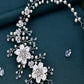 Sparkly Luxury Pearl Rhinestone Double Insert Comb Diamond Hair Accessories for Women