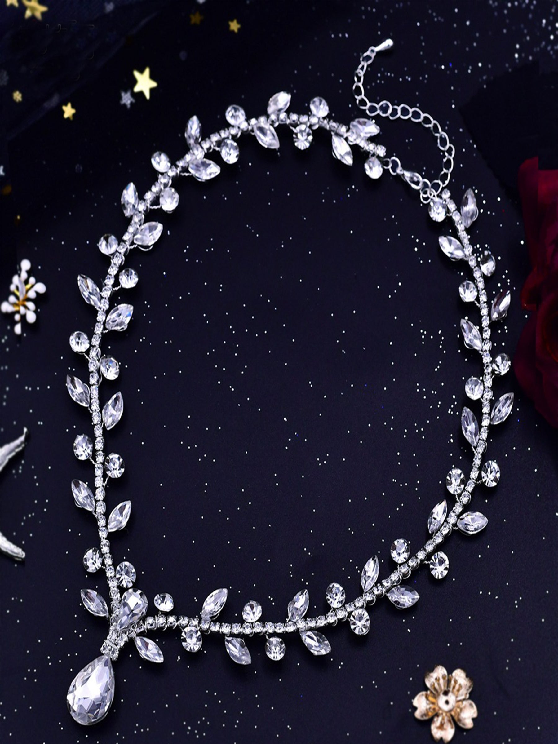 Gorgeous Beaded Luxury Necklace for Wedding,Prom Party