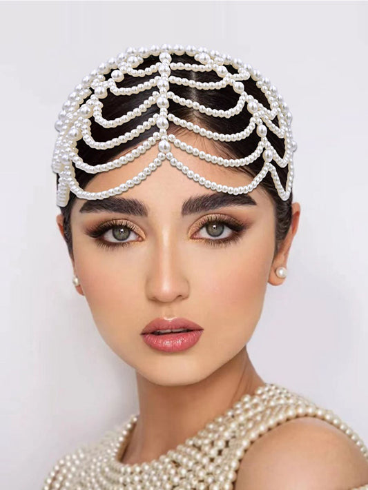 Elegant Tassel Pearl Headdress Accessories for Women