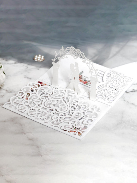 Wedding Invitation Letter For The Groom And Bride, Three-Dimensional Invitation Card