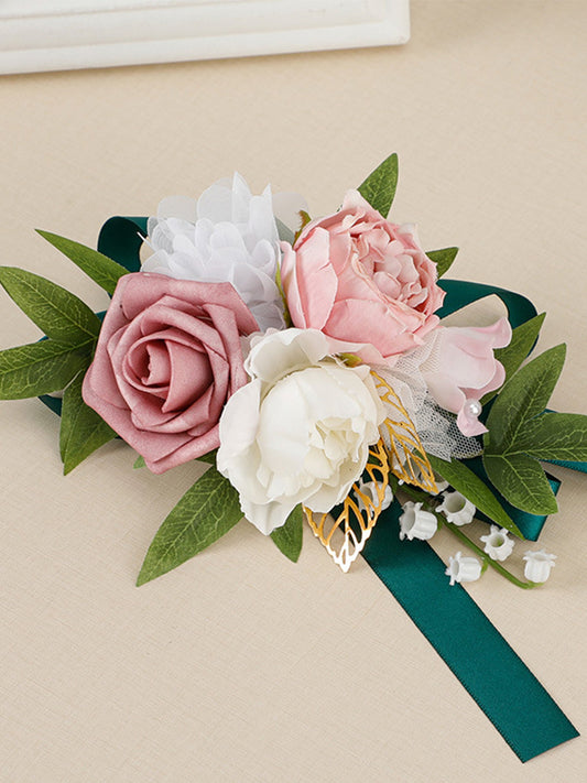 Simulation Cake Decoration Flower Champagne Rose Creative Artificial Cake Flower