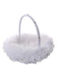 Creative Handmade Ostrich Feather Wedding Flower Basket, HL-5619