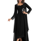 Elegant Asymmetric Neck Long A-Line Chiffon Mother of the Brides Dresses Mom Outfit