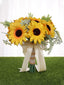 Wedding Flower For The Groom And Bride, Simulated Sunflower Wedding Bouquet