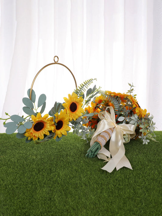 Simulation Sunflower Bouquet Bridal Bouquet Wedding Flowers