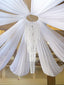 Indoor Wedding Ceremony Curtains Roof Decoration 100D Chiffon Wedding Ceiling Decoration, HCP49