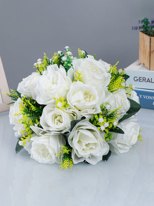 Simulation Flower Wedding Decoration Silk Flower Home Decoration Fake Flower Rose Festival Window Flower