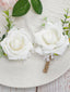 New Wedding Groom Groomsman Corsage Wedding Simulation Corsage Banquet Bride Bridesmaid White Wrist Flower