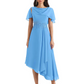 Elegant Tea-length Gown Trending 2026 Styles with Asymmetric Hem