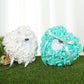 PE Foam Rose Flower Heart Shape Ring Pillow Wedding Ring Box
