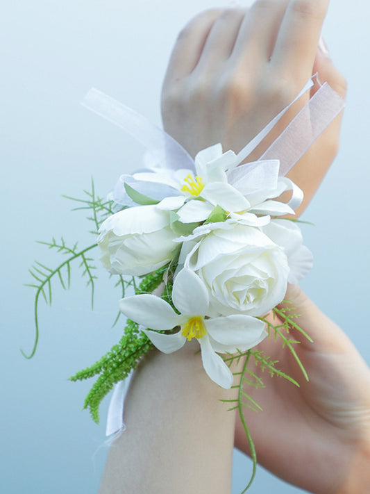 New Style Wedding Bridesmaids Wrist Flowers Girls Decorative Wrist Flowers
