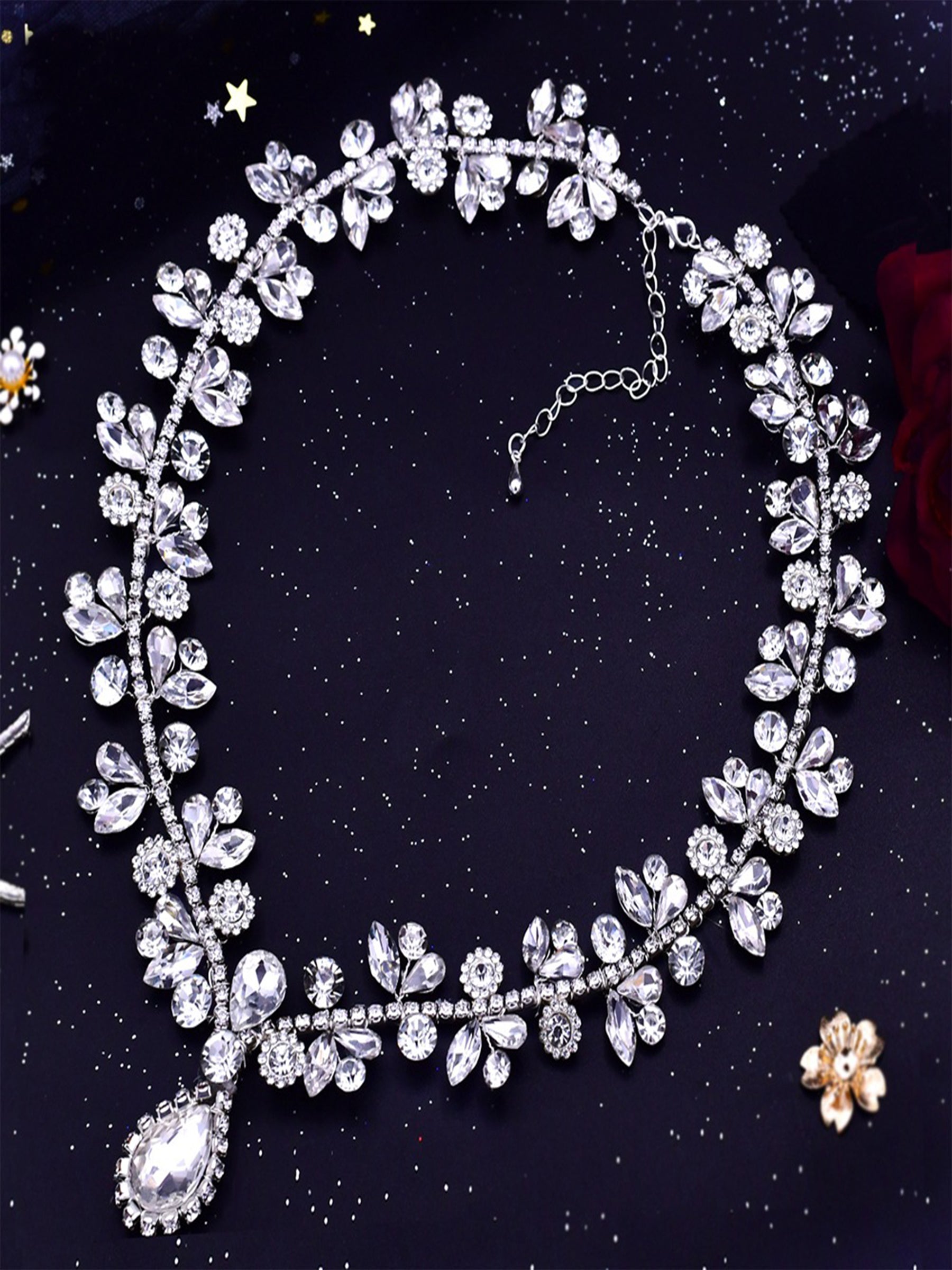 Gorgeous Beaded Luxury Necklace for Wedding,Prom Party