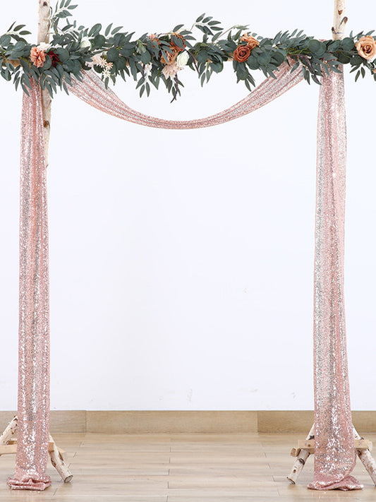 Outdoor Wedding Decoration Sparkly Sequin Background Curtain