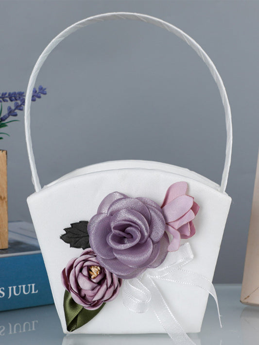 Artificial Flower Decoration Small Flower Basket, LH-5813