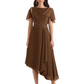 Elegant Tea-length Gown Trending 2026 Styles with Asymmetric Hem