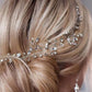 Glamorous Silver Rhinestone Wedding Crystal Hair Vine - Bridal Hair Accessory for Women and Girls