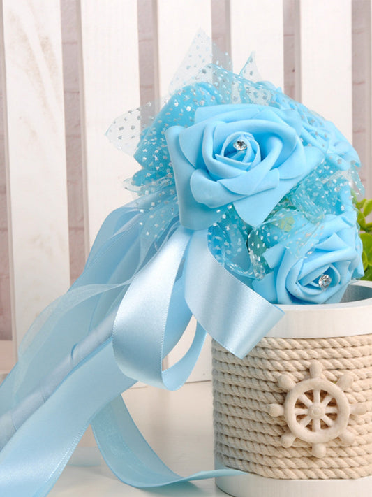Wedding Flower For The Groom And Bride, Simulated Rose Wedding Bouquet