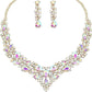 Bridal Crystal Teardrop Jewelry Set | Necklace and Earrings for Women's Wedding