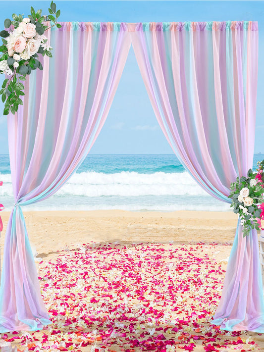 Outdoor Wedding Decoration Colorful Background Curtain