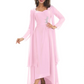 Elegant Asymmetric Neck Long A-Line Chiffon Mother of the Brides Dresses Mom Outfit